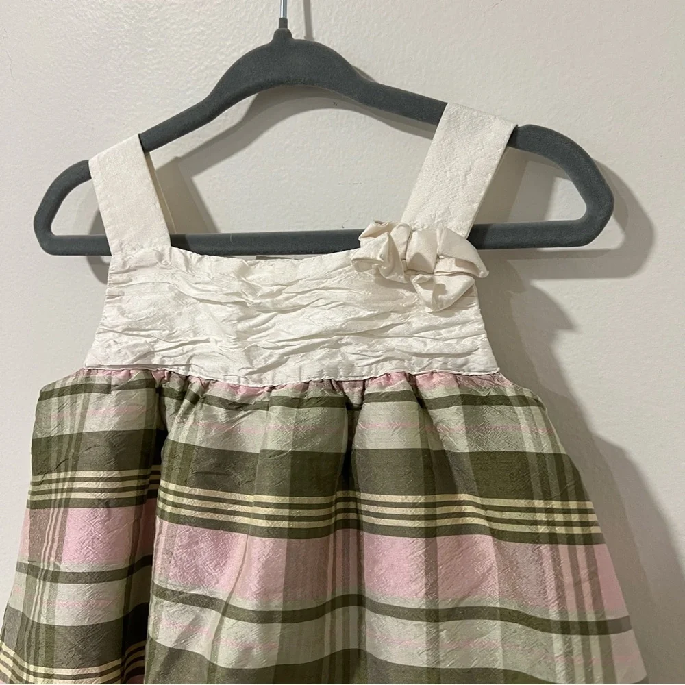 Janie and Jack Silk tartan special occasions bubble dress